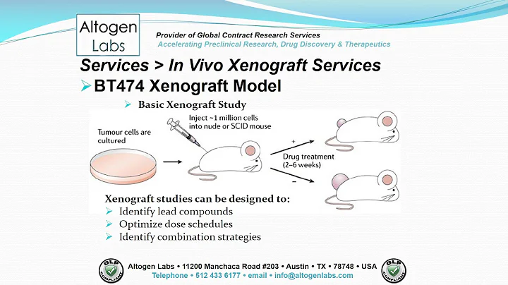 Altogen Labs BT474 Xenograft Service Breast Cancer