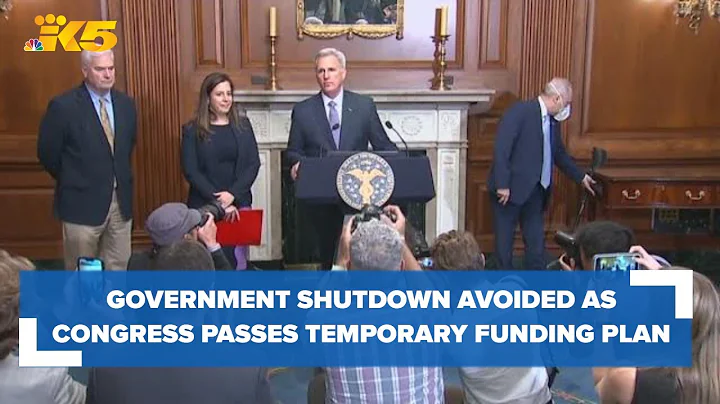 Threat of government shutdown ends as Congress passes a temporary funding plan