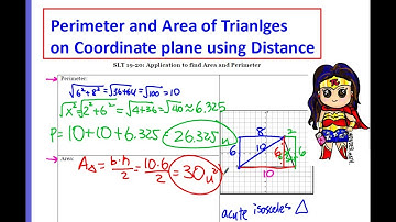 Area and Perimeter of triangles on the coordinate plane