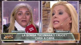 ¡Se desató una tormenta tropical! fuerte cruce entre Karina Crucet y La Bomba Tucumana