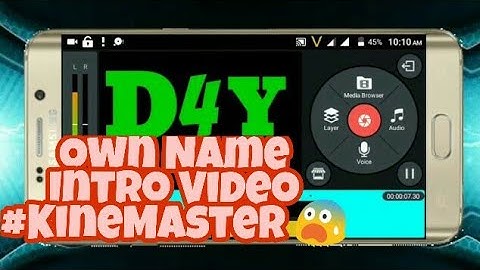 Made your own name intro Video in KineMaster  || easy and very simple ||