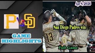 Pittsburgh Pirates vs San Diego Padres Full Game Highlights 8/4/2026-MLB Season 2026