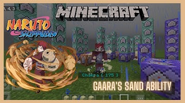 [MCPE/MCBE Naruto] Gaara Command Showcase 《Sand Abilities》// Download