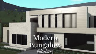 BLOXBURG : Modern Bungalow | Speedbuild |