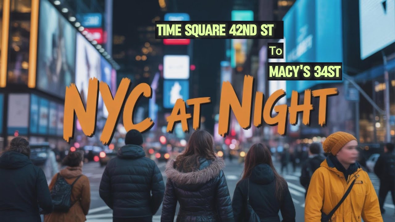 NYC at Christmas 🎄 Walking from Times Square to Macy’s | Holiday Magic 2025 