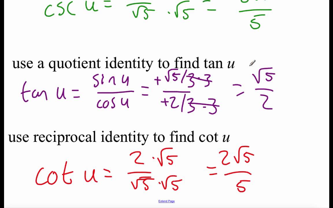 precalculus assignment verify each identity