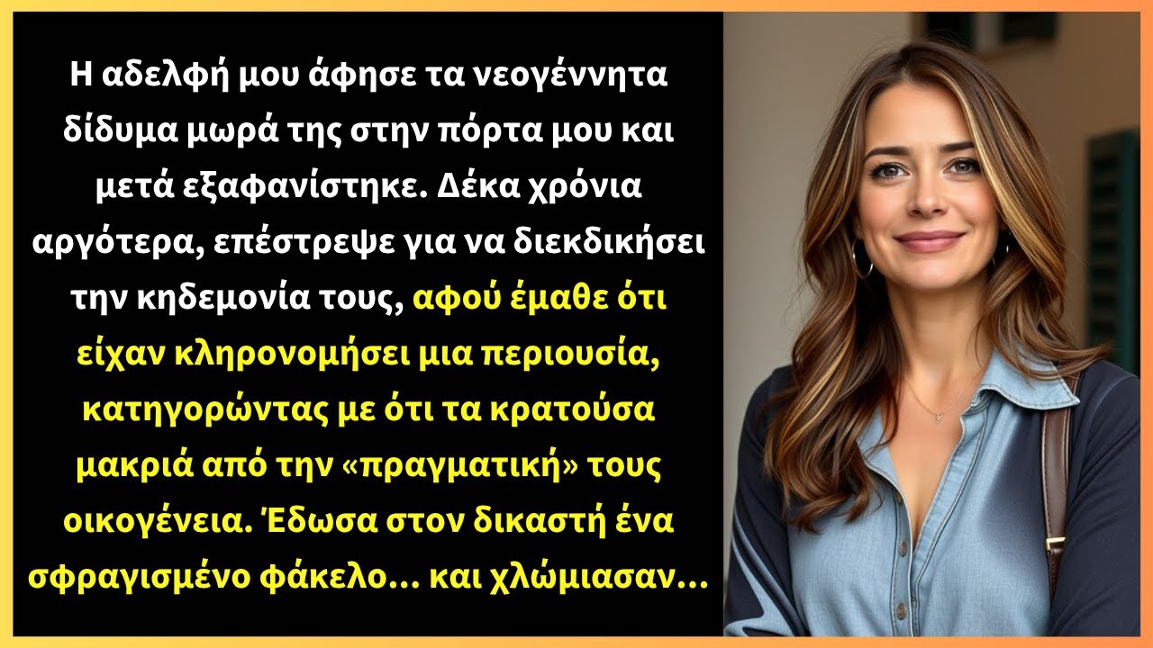 Η αδελφή μου άφησε τα νεογέννητα δίδυμα μωρά της στην πόρτα μου και μετά εξαφανίστηκε.