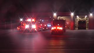 [Irving Fire Department] (Screaming Q + Horn) Engine 2 and Medic 2 Responding