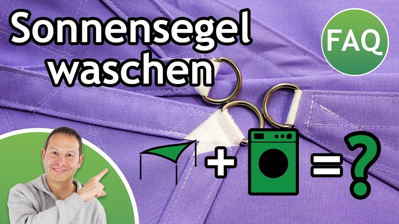 Darf man Sonnensegel in der Waschmaschine reinigen? | FAQ  Pina