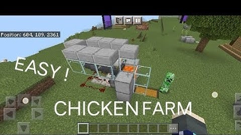 EASY Automatic Chicken Farm in Minecraft 1.19 (Tutorial)