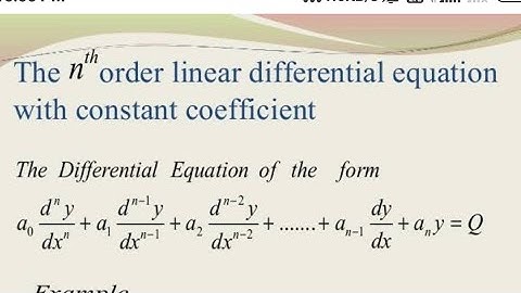 complementary function  #Linear differential equations with constant coefficients#