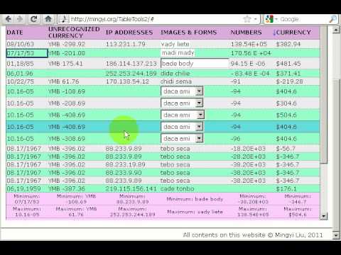 TableTools2 Summarizing Capability
