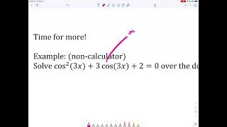 MPC40S: Topic 9, Part 3 - Trigonometric Equations with Modified Periods