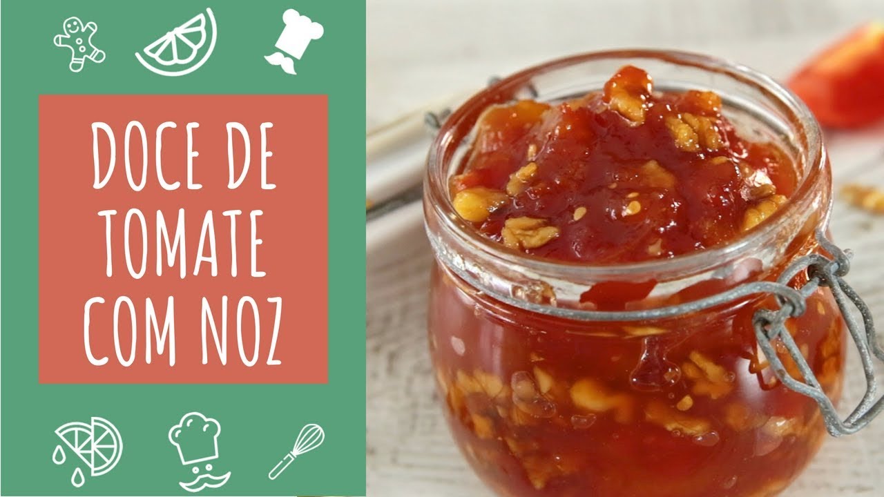 Doce de tomate com noz