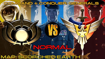 C&C: GENERALS || GLA VS USA || #7 || SKIRMISH || OFFICIAL MAP: SCORCHED EARTH || (NORMAL)