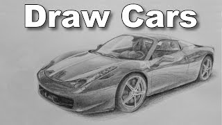 Http://onlineartlessons.com/how-to-draw-a-car-in-pencil/ how to draw a
car ferrari pencil drawing time lapse tutorial see the process works i
...