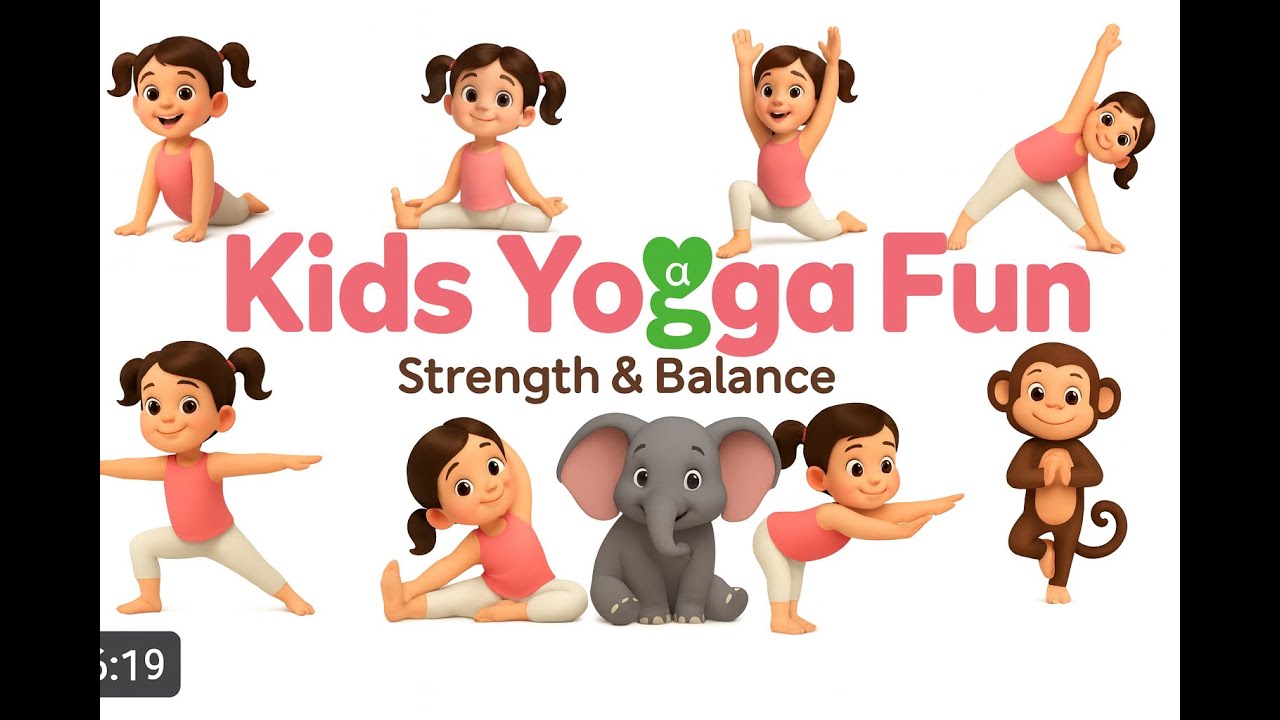 Fun Kids Yoga! 🧘 Easy Poses for Strength & Flexibility | Yoga With ...