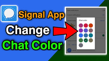 Signal app me chat color change kaise kare || How to Change Chat Color in Signal App? By NoorAlam