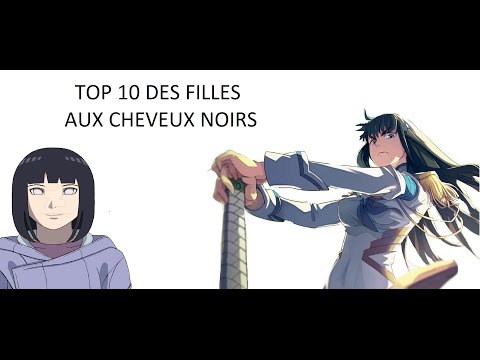 Top 10 Des Filles De Manga Au Cheveux Noirs Youtube