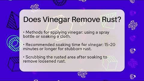 Does Vinegar Remove Rust? - Car Collector Enthusiasts