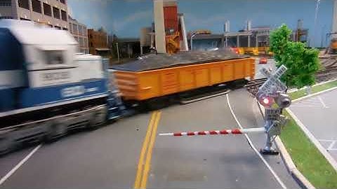 Operating crossing gates