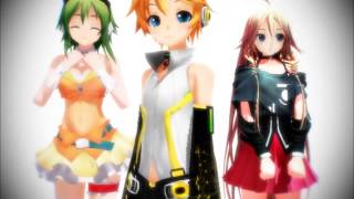 [MMD] IA, GUMI & LEN    Double Rainbow