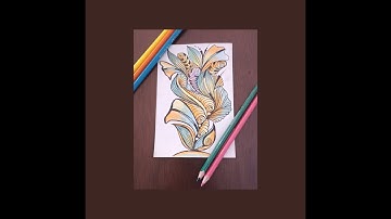 Easy Zentangle // Tangle Pattern-Juki,Finegogh, Lantern-Pho, Bravensword//@relaxingzenmethods1270