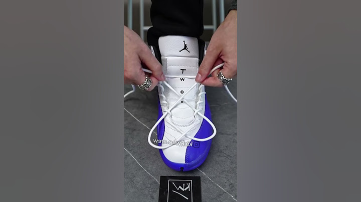 How to lace Nike Air Jordan 12 Retro Blueberry❤️☑️