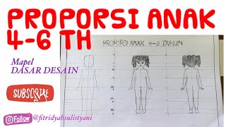 MENGGAMBAR PROPORSI TUBUH ANAK USIA 4-6 TAHUN *** Mapel Dasar Desain Kelas X SMK Tata Busana