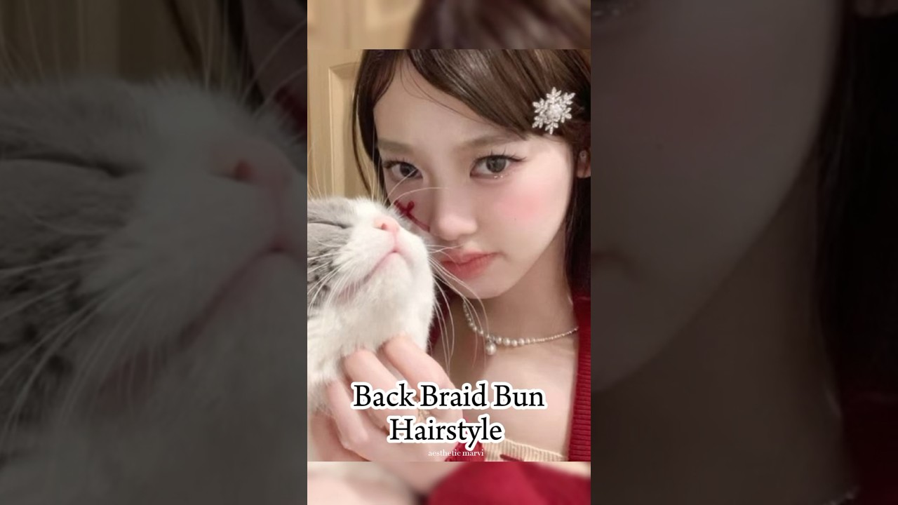 Bun Hairstyle🧸#fypシ゚viral #hairstyle #bun #aesthetic #viralshorts
