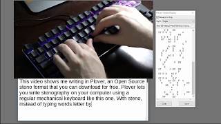 Typing in Plover, a Free Stenotype Program You Can Use With Your Computer screenshot 5