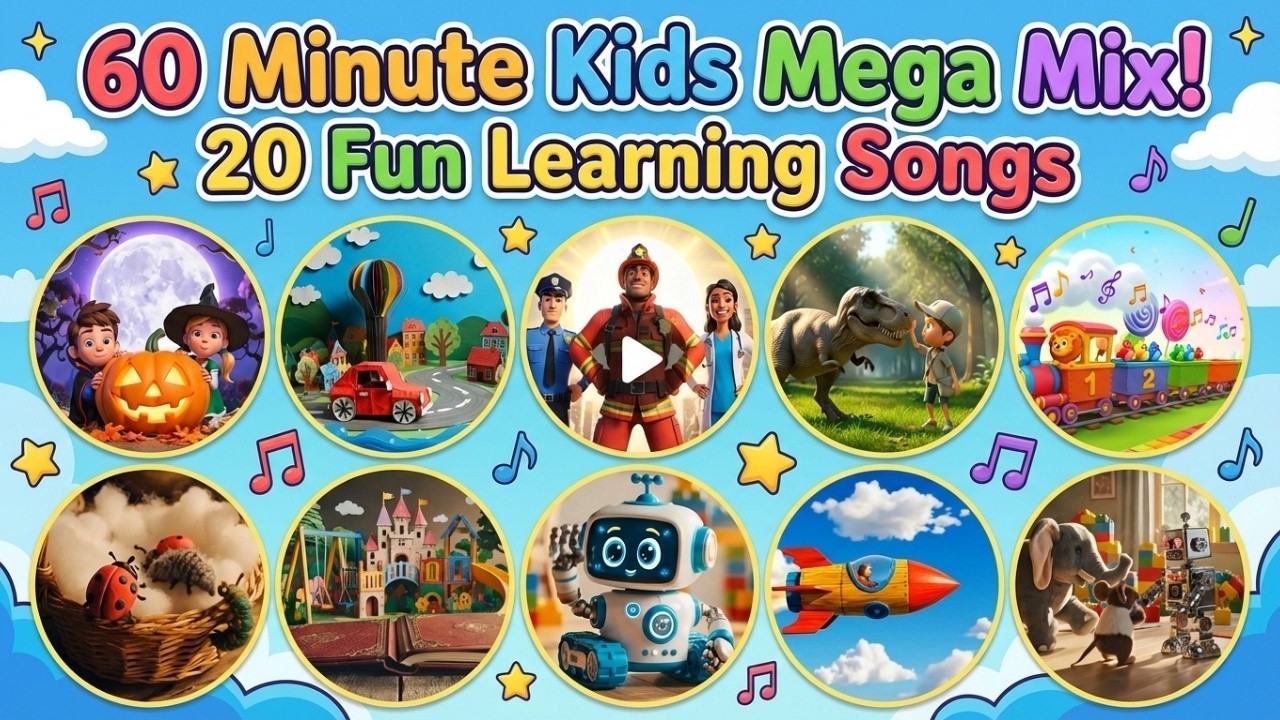 Best Nursery Rhymes Compilation! 🎶 60 Min Fun Songs - YouTube