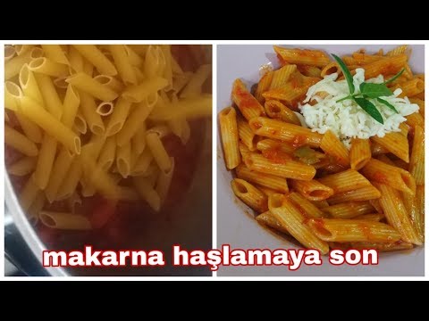 Makarna Haşlamak Yok / Süzmek Yok / Lezzetine Lezzet Kat Yemek Tarifi