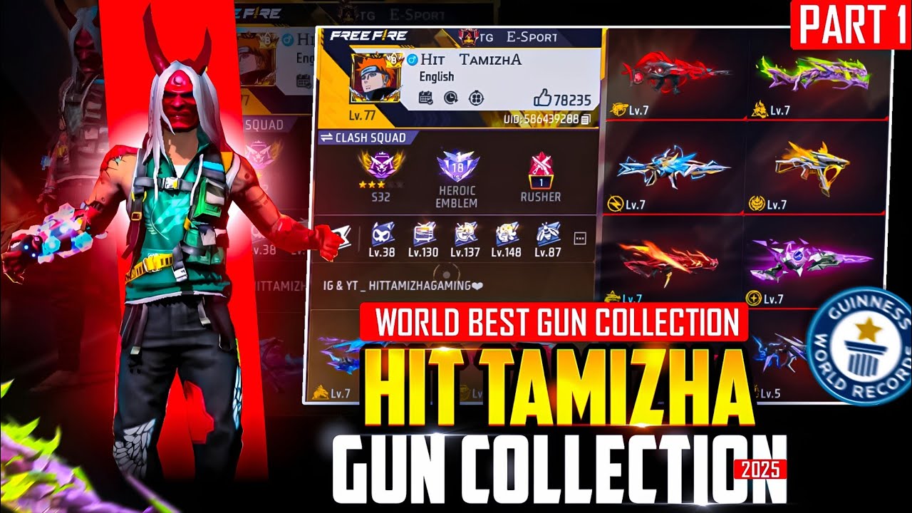 💥 HIT TAMIZHA GUN COLLECTION 😱 2025 🔥 WORLD BEST GUN COLLECTION 🔥 HIT TAMIZHA ID COLLECTION | HTG
