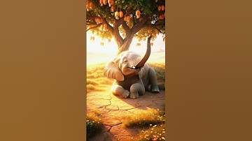 A silent tear in the sand 😭। #ai #save #tree #elephant