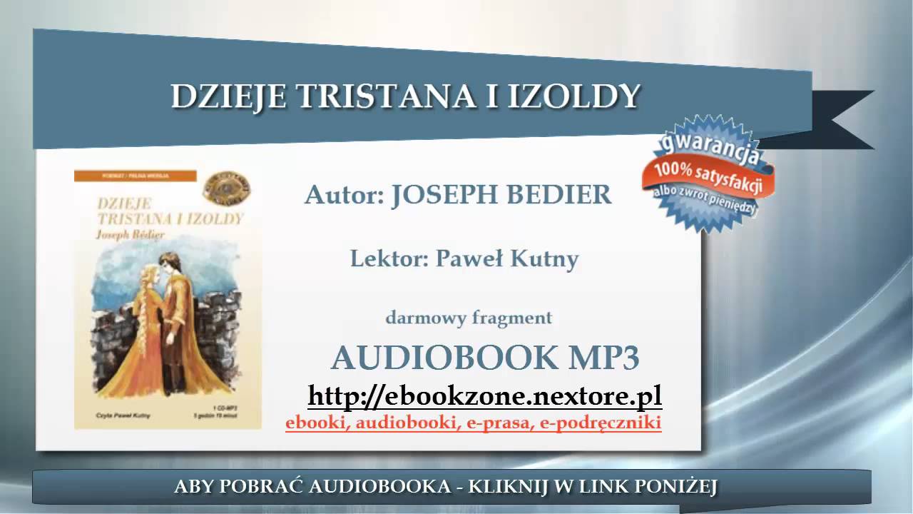 Dzieje Tristana I Izoldy Sprawdzian Z Wiadomości DZIEJE TRISTANA I IZOLDY - JOSEPH BEDIER | audiobook mp3 | Lektura