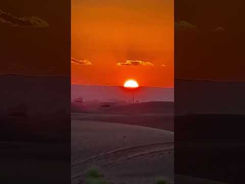 سورة الشمس غروب الشمس في رمال الشرقية عمان