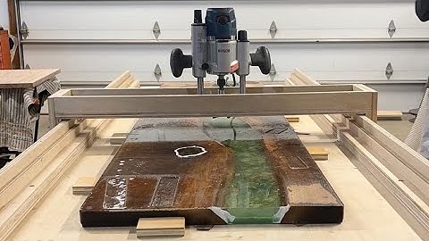 How to Surface Slabs & Epoxy Pours with a Router Sled