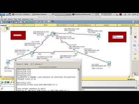 Configuring EIGRP Using IPv6 and IPv4 Via Packet Tracer