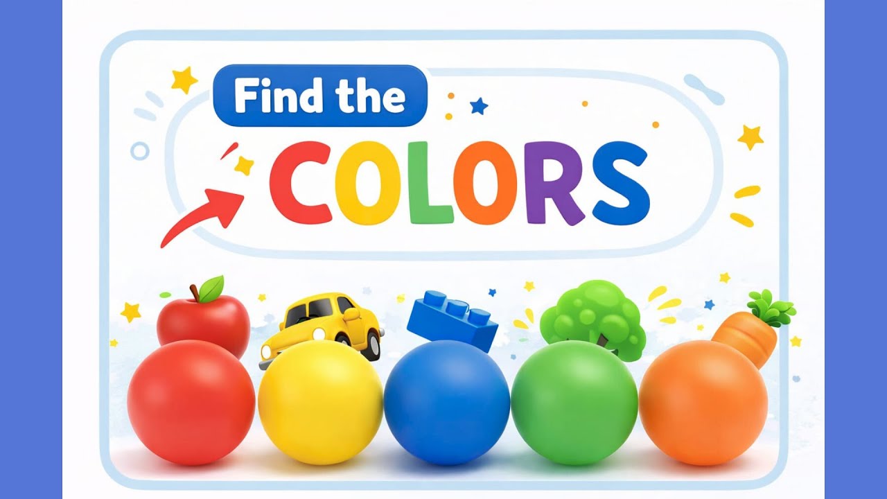 Find the Colors! 🔴🔵🟡 Learn Colors for Kids | Kovavaa Kids