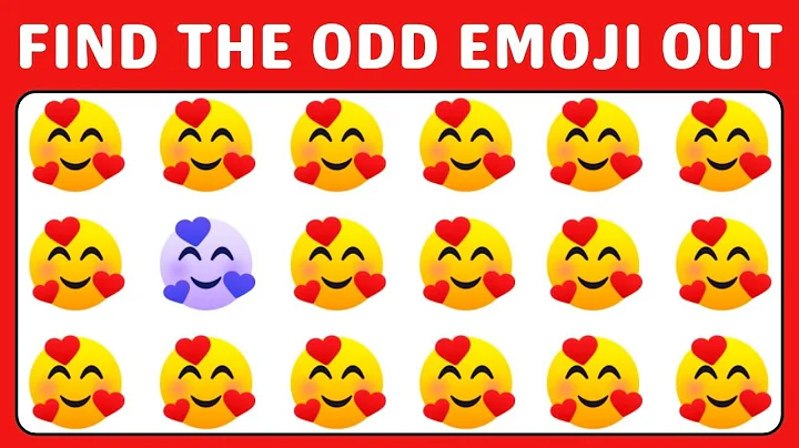 Find the ODD Emoji Out 😮 How Good are your Eyes? Spot the Difference 🤩 Emoji Quiz Game
