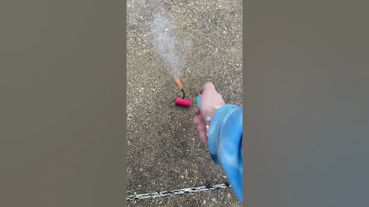 M80 firecracker 💥 made me jump 😅 #pyrosonly #fireworks