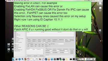 Why ACPI Platform Error Occur and few steps to prevent it on Hackintosh (Clover)