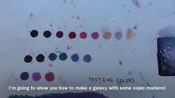 how to MAKE A GALAXY(copic markers)