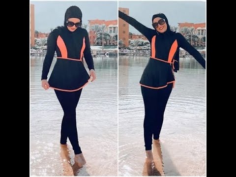 تشكيلة رائعة من مايوهات سباحة للبنات ملابس مصيف شرعيه للمحجبات 2021 