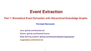 Part 7: biomedical event extraction with hierarchical knowledge graphs
