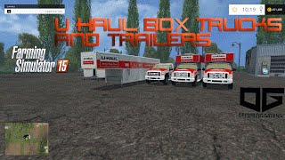 Farming Simulator 2015 Mods- U-Haul Box Truck and Trailer Pack screenshot 5