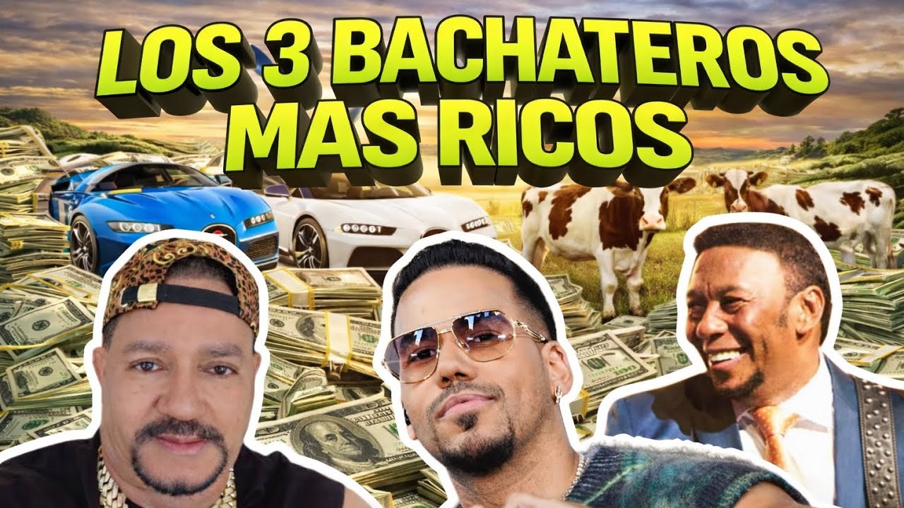 Romeo Santos, Anthony Santos y Frank Reyes 💰🔥 Los Bachateros Más Ricos Que Salieron de la Pobreza 🇩🇴