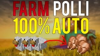 FARM POLLI 100% AUTOMATICA - CIBO INFINITO - Tutorial Minecraft ITA