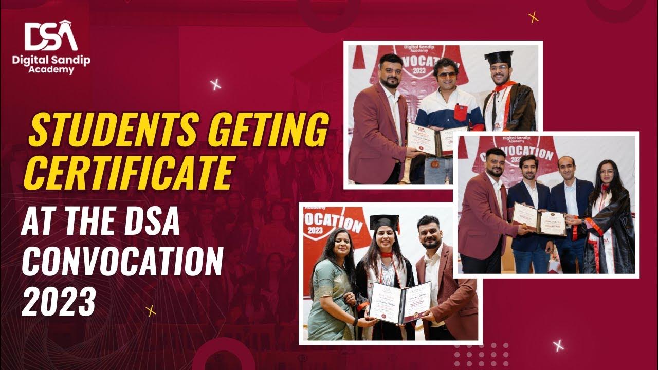 Students Getting Certified At DSA Convocation 2023 Digital Sandip